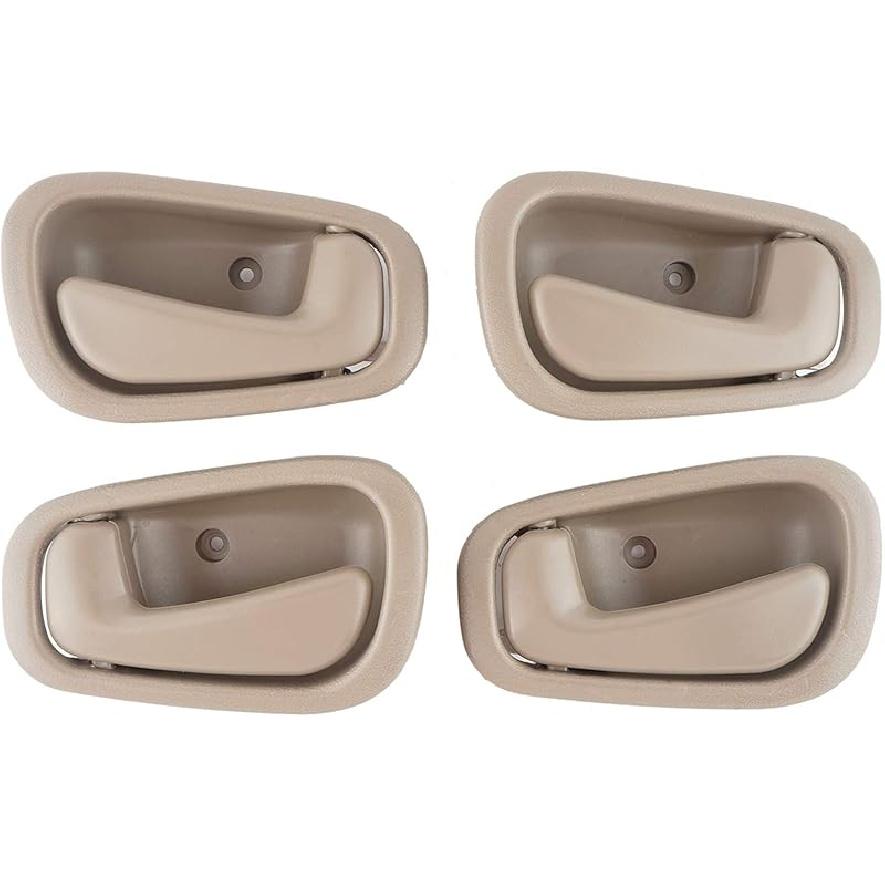 NPAUTO Interior Front Rear Door Handles Driver Passenger Side Pair Replacement For 1998 1999 2000 2001 2002 Toyota Corolla Chevy Prizm Manual Lock