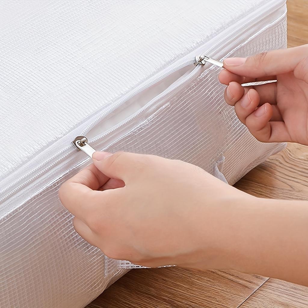 1pc-PVC Large Capacity Quilt Clothes Storage Bag Under Bed Storage Box Closet Organizer Blankets Comforters Dust-proof Storage B