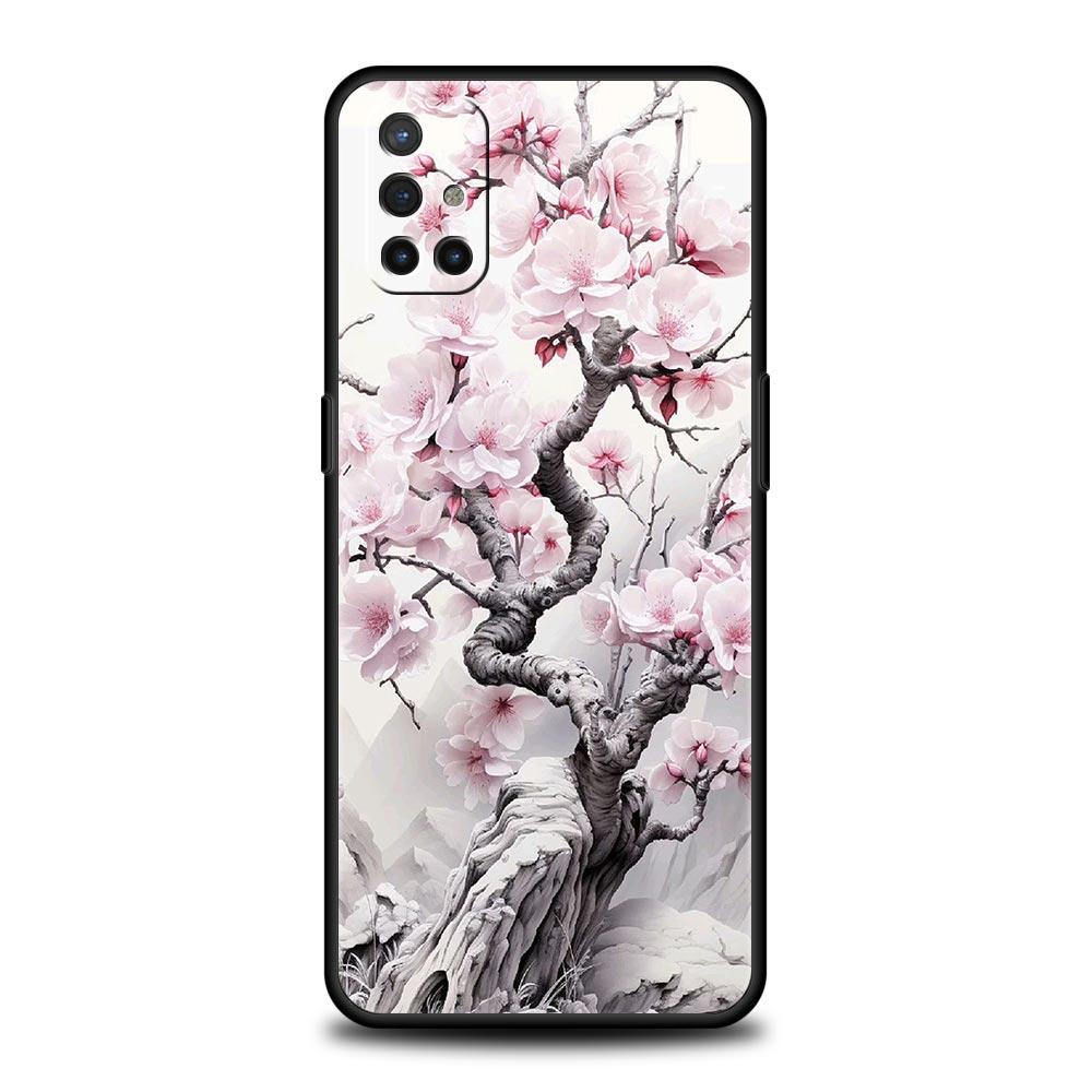 Phone Case For OnePlus 11 10 9 Pro 9T 12R 10R 9R 9RT 10T 8T 8 7 6T 7T Nord 2T CE 2 5G N200 N10 N100 Cover Cherry Blossom Tree