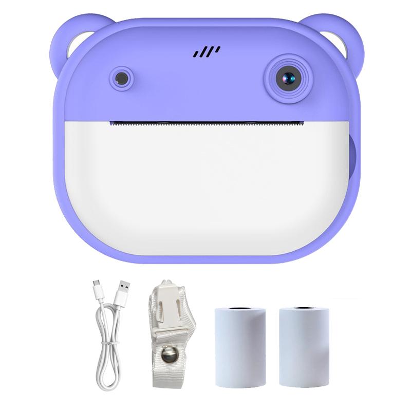 Children Thermal Print Camera Toy Wireless Bluetooth Inkless Instant Print Photo Note Camera Kids Early Education Study Toy Gift