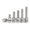 304 Stainless Steel M8x50 Full Thread Hex Bolt & Nut Set