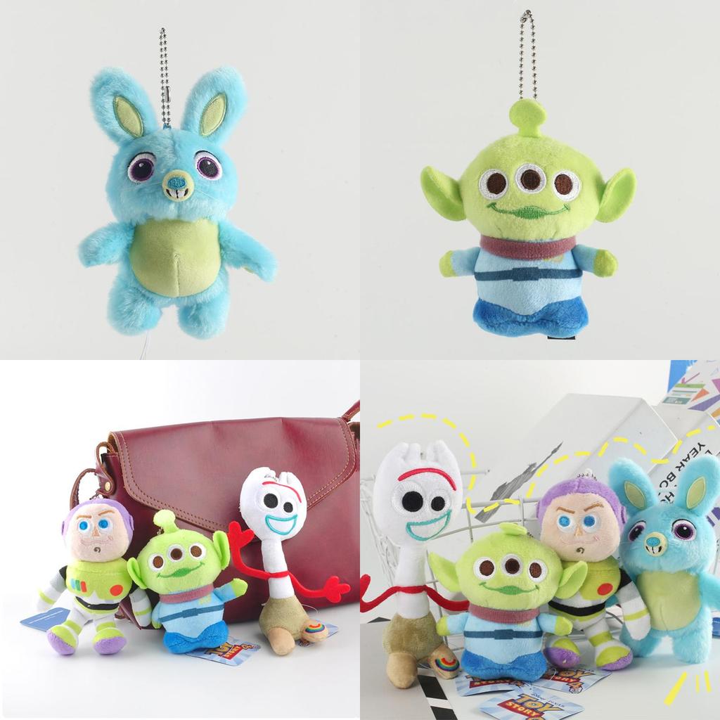 Uroczy pluszowy brelok Toy Story 4 z miękkimi i uroczymi postaciami Woody'ego, Buzza i ich przyjaciół