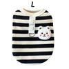 Soft Cotton Puppy Clothes Four Legs Cat Costume Cute Striped Dog Jumpsuit  Pet Supplies