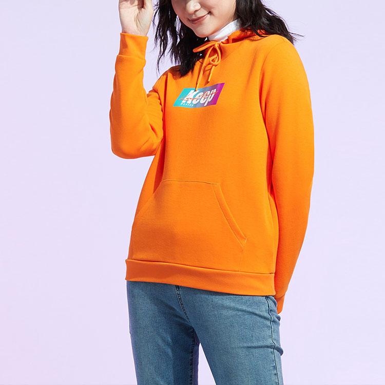 Anta Seria Lifestyle Sportowy Casualowy Pulower z Kapturem Dzianinowa Sportowa Bluza Damska Bluza Pomarańczowy 162018703-2