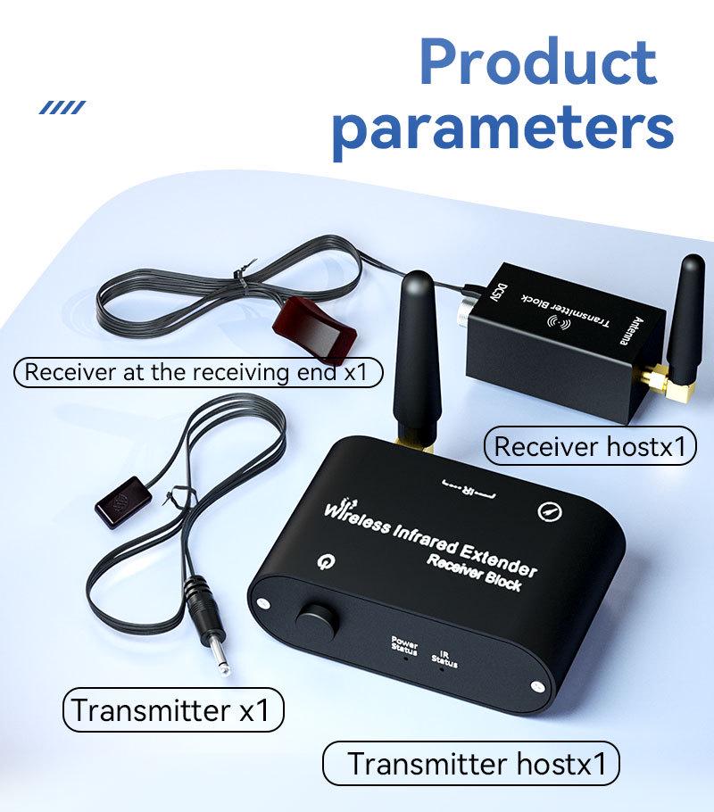 Long-Range Wireless Infrared Repeater: No Wiring, Seamless Wall Penetration, Instant Remote Control, Universal Smart Home Compatibility
