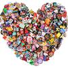125Pcs Focal Beads for Pens, Random Cute Character Focal Beads for Keychains Making DIY Bracele Jewelry Making