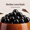 Handmade Black Obsidian Beaded Bracelet for Men & Women - DIY Jewelry Accessory, Round Spacer Beads