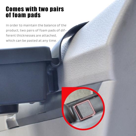 Car Window Storage Box Multifunctional Storage Tray Organizer Space-Saving Vehicle Door Side Hanging Storage Box for Cell Phone Water Cup Keys