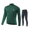 Autumn Cycling Suit Set  Pro Team Cycling Jersey 19D Bib Set MTB Uniform Bicycle Clothing Quick Dry Bike Clothes Mens Long Sleeves Wear