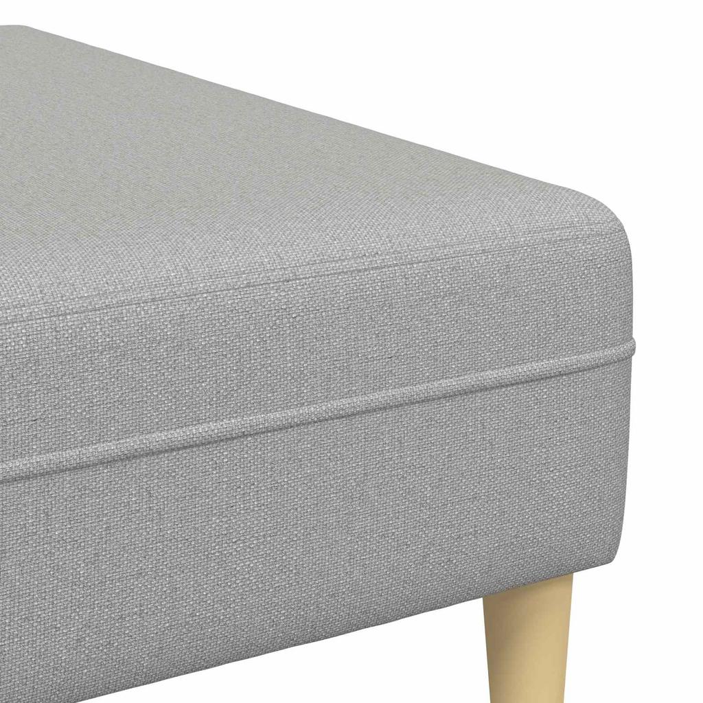 3 Piece Sofa Cloud Grey 250 x 188 x 76 cm Fabric