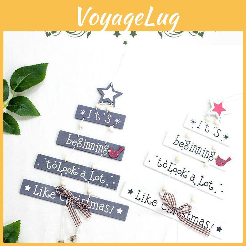 Environmental Friendly Wooden Christmas Pendant For Tree Decoration
