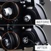 New 2 X Black Rubber Car Off-Road LED Headlight Retrofit Housing Seal Cap Dust Cover