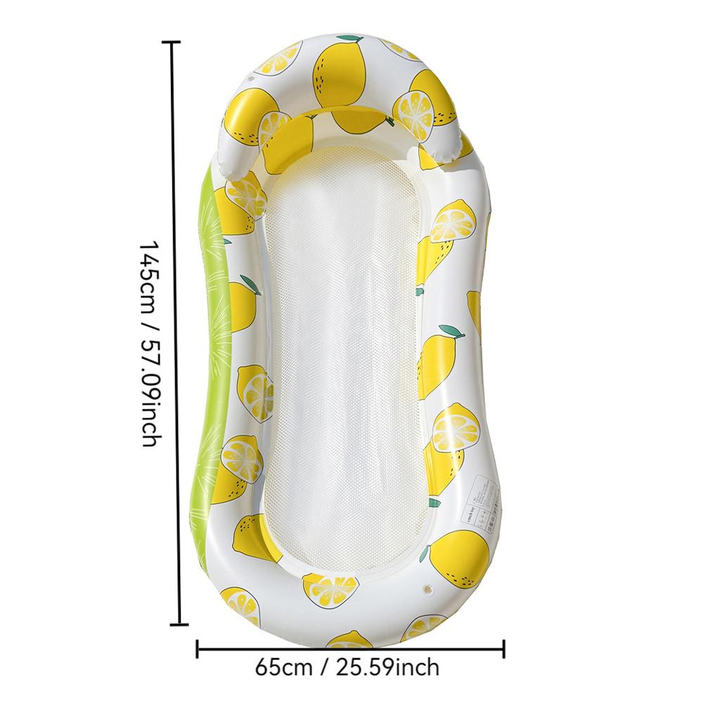 Nafukovací plovák Lehátko do bazénu s opěrkou zad Vodní houpací síť nebo Matrace Plovoucí lehátko pro bazén Plážová párty