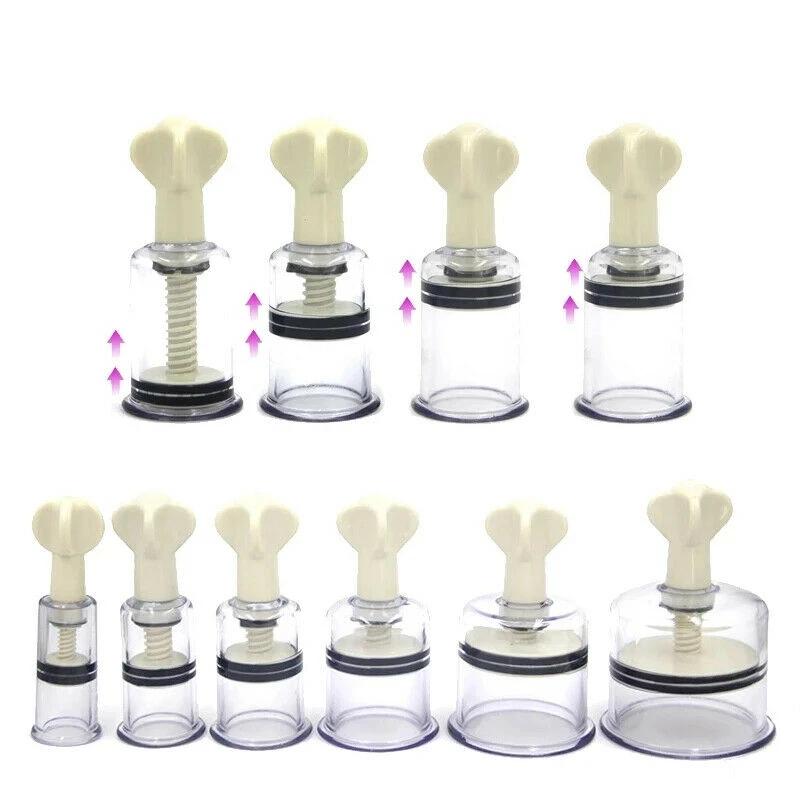 Plastic Nipple Sucker Enlarger Breast Rotating Vacuum Pump Clitoris Massager Stimulator Nipple Clamps  Adult Sex Toys Women