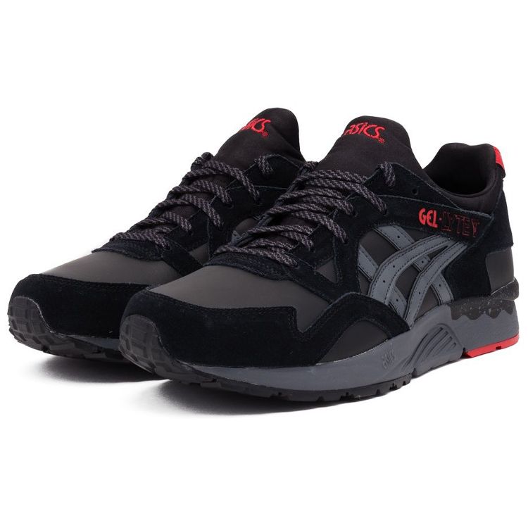 Asics Gel-Lyte 5 Low Top Running Shoes Unisex Sneakers Black Gray 1191A310-002