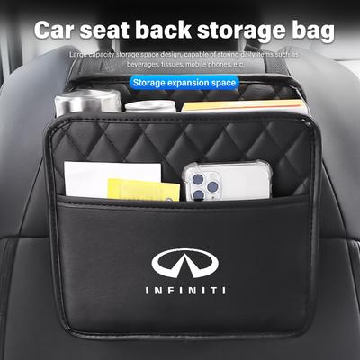 Car Seat Back Storage Box Organizer Pocket Multifunction Bag For Infiniti FX35 QX60 QX70 QX80 QX50 QX30 Q70L Q60 Q50 Q60S Q30 Jt4