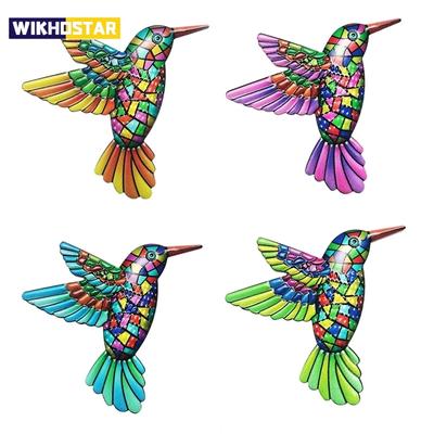 Iron Art Hummingbird Hardware Handicraft Pendant Metal Wall Art Decor Garden Decoration Home Decor Wall Art Hang Fence Farmhouse