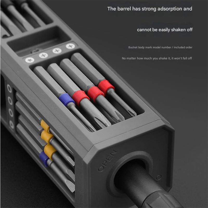 Presisjonsskrutrekkersett 8 32 43 46 i 1 Torx Hex Phillips magnetisk skrutrekkerbit Telefonklokke Laptop Mini Reparasjonsverktøysett