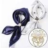 Korean Camellia Silk Scarf Brooch: Non-Fading, High-End, Hand-Dripped Finishing