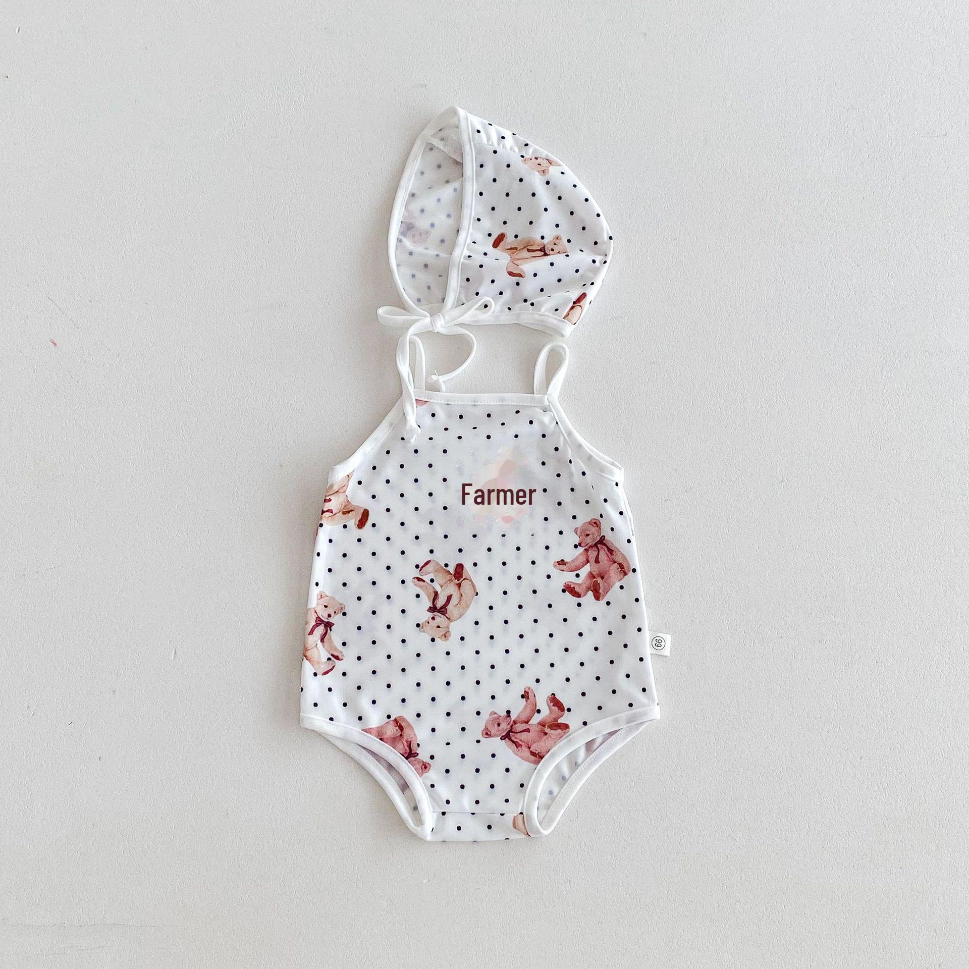 

Летний детский купальник и шапочка для плавания 2025 года – унисекс пляжная одежда для жаркого сезона 73 cm