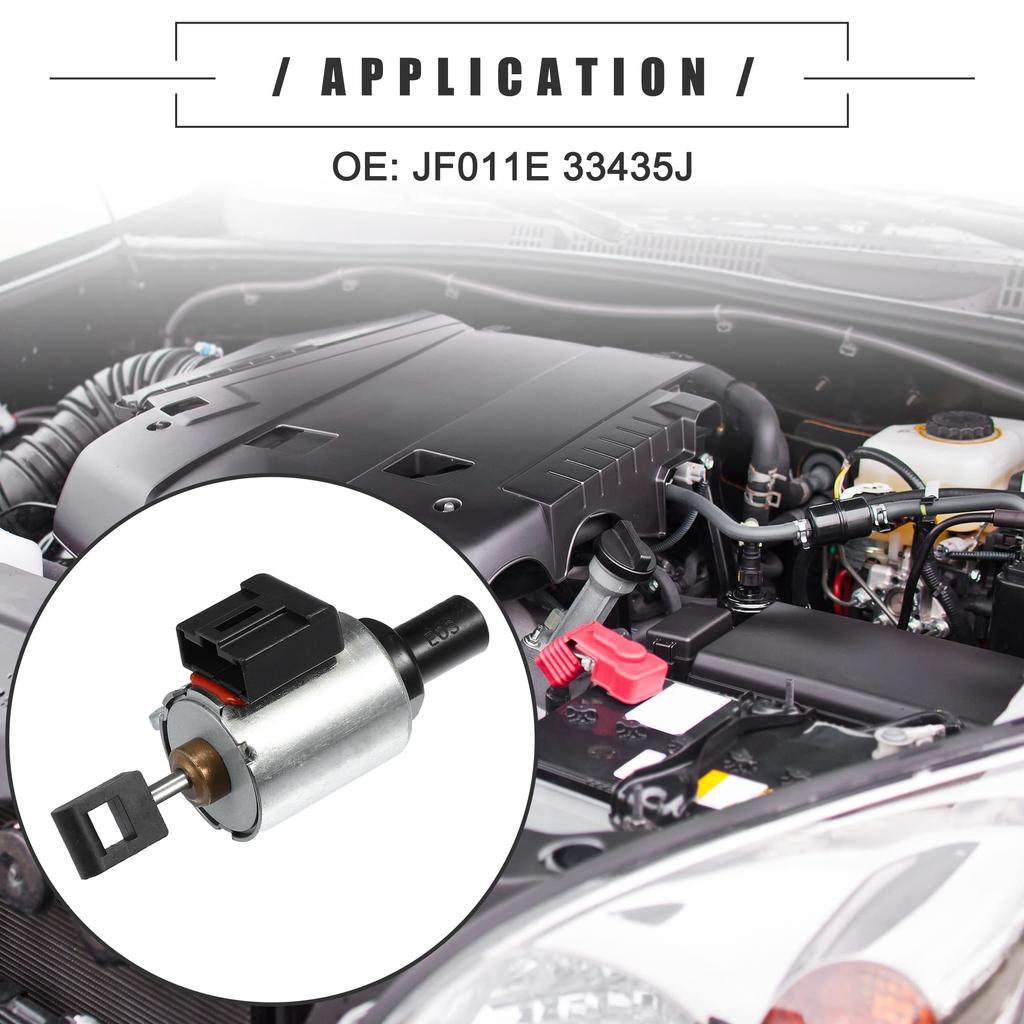uxcell JF011E Transmission Step Motor Fits Altima 2009-2012 Plastic Metal JF011E Black Silver Tone