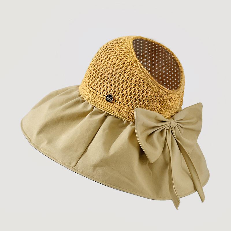 Summer Sun Protection Fisherman Hat With Wide Brim And Breathable Polyester For Women