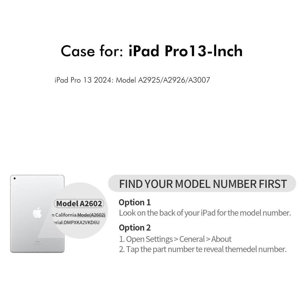 Für iPad Pro 13 (2025)/13 (2024) Tablet Hülle ENKAY HAT PRINCE Litschi Textur PU Leder Abdeckung Ständer