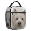 Cute West Highland White Terrier Dog Insulated Lunch Bag Leakproof Westie Puppy Cooler Thermal Lunch Box Office Picnic Travel