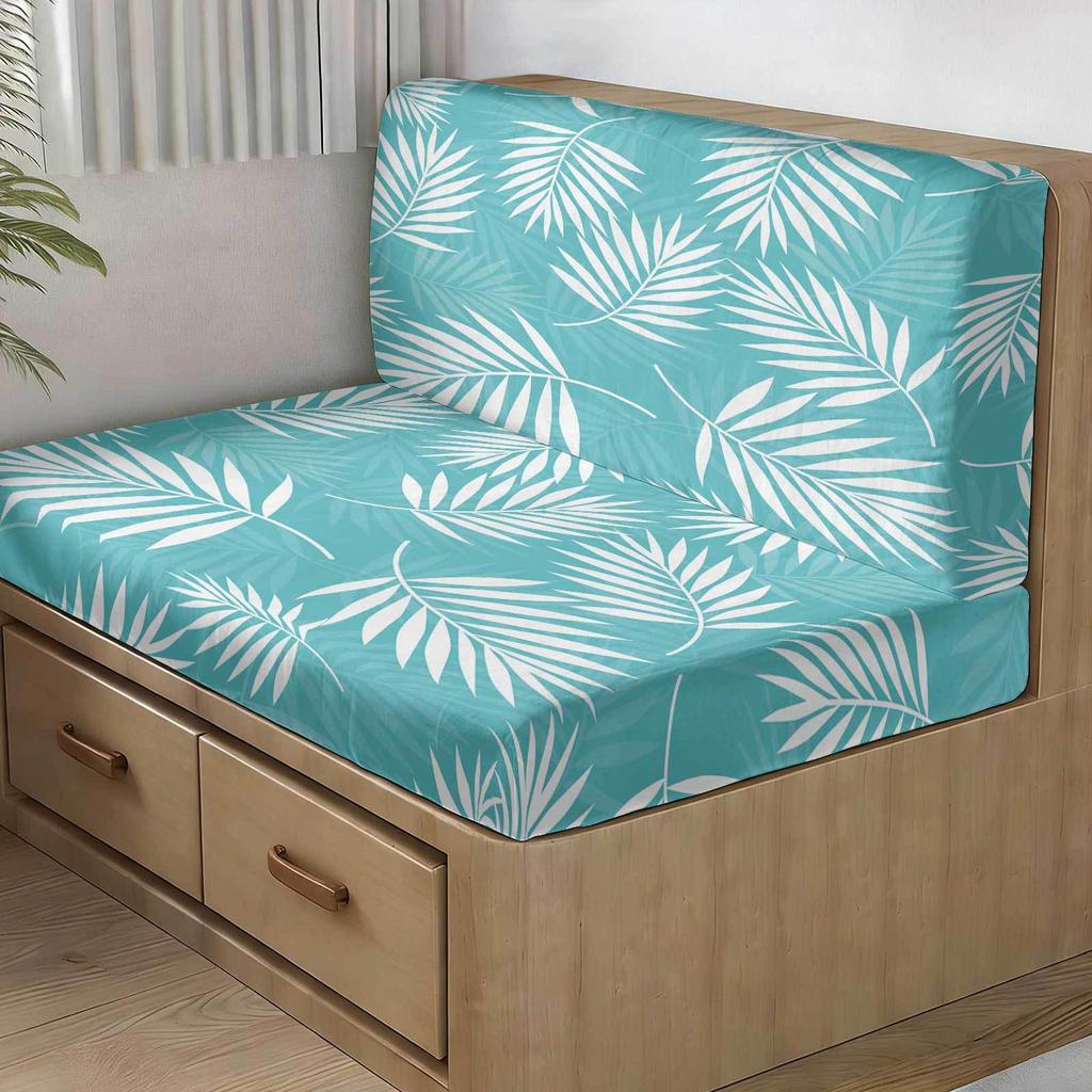 RV Camper Elastic Sofa Cover with Anti-Slip & Anti-Shedding Tie Rope
