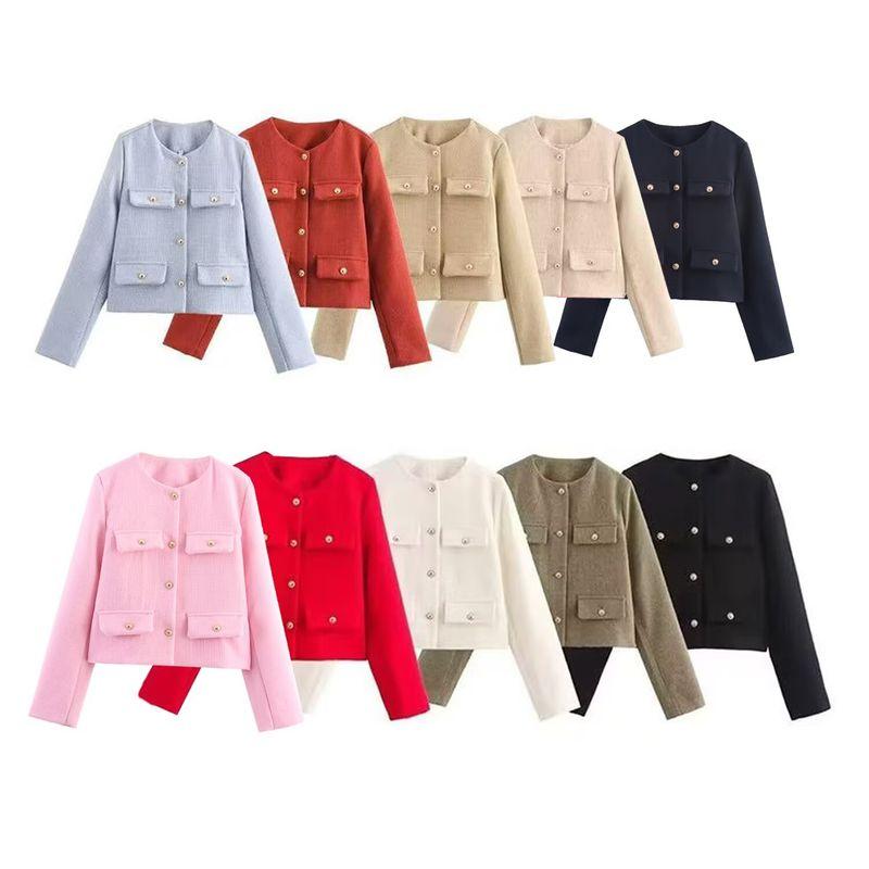 ZA Fall and Winter New Women's Wear ZR Fashion Style Fashion Flip Cover Short Suit Outwear 3046278 800