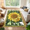 Sunflower Field Pattern Non-Slip Home Carpet Design for Office Decor Living Room Bedroom Gift