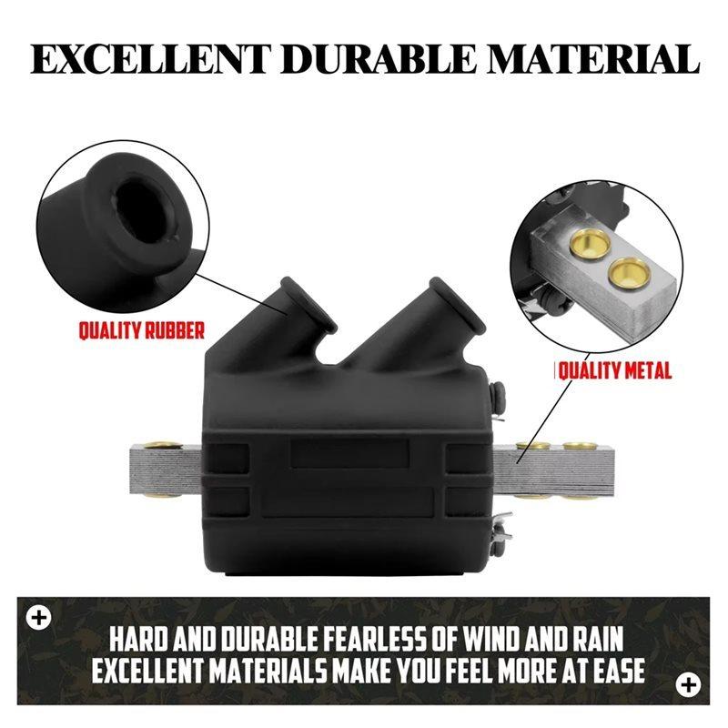 Q2-Dual Fire 3 Ohm 12V Output Ignition Coil For Big Twin 1970-98 Touring Models FLH Dyna Softail FXDL Sportster Motorcycl