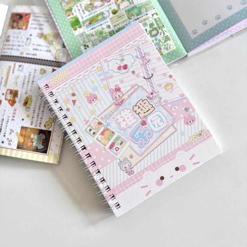 32-page Sticker Book Japanese Cute Childish Fun Paradise Sticker Book Cute Little Things Touch Film Matte Film Sticker Book Gift