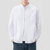 Men S Loose Fit Long Sleeve Cotton Casual Shirt For Autumn