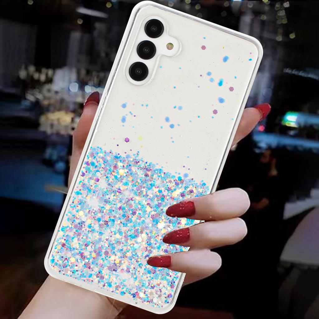 For Samsung Galaxy A35 5G Glow In The Dark Phone Case Epoxy TPU Glitter Sparkle Cover