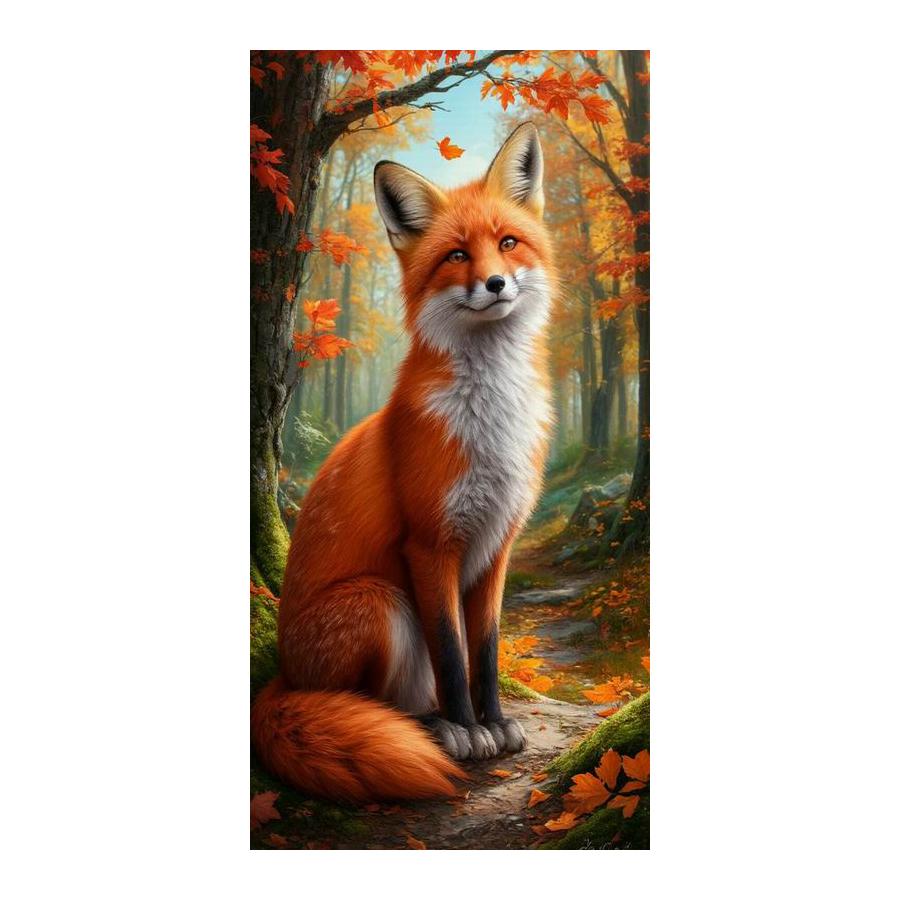 Moon Fox Large Size Diamond Painting New Collection Wild Animals Diy Full Square Round Drill Rhinestone Embroidery Mosaic Cross Stitch Kits Wall Decor