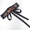 2026 Chinese Style Fashion Embroidery Wide Belt Corset Woman Vintage Bowknot Decorative Corset Girdles