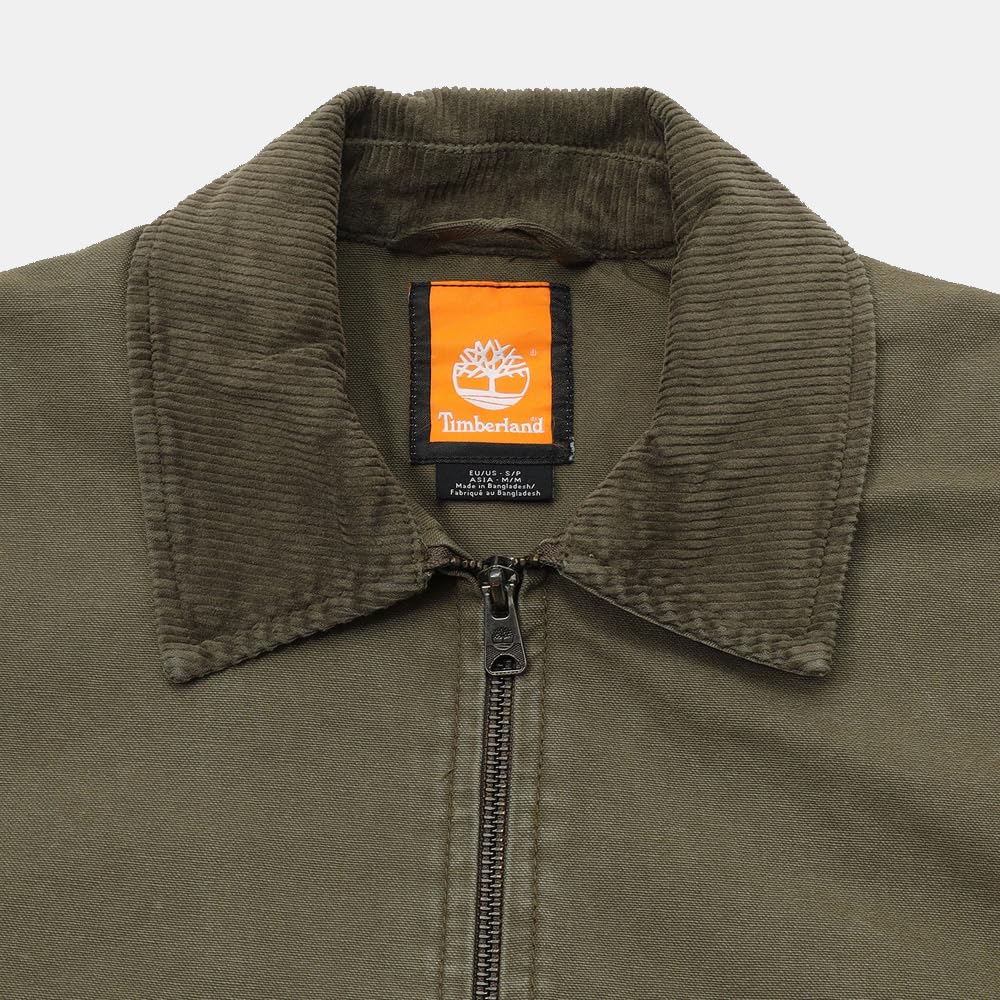 Timberland Women's Washed Canvas Jacket, Leaf Green, Size M, TB0A5VJ7A581