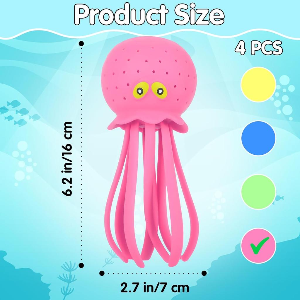 Oktopus Wasserbälle Poolspielzeug für Kinder Sensorischer Oktopus Wasserbombe Spritzbälle Kleinkind Badespielzeug Schwimmbad Schwimmende Schwimmspielzeuge