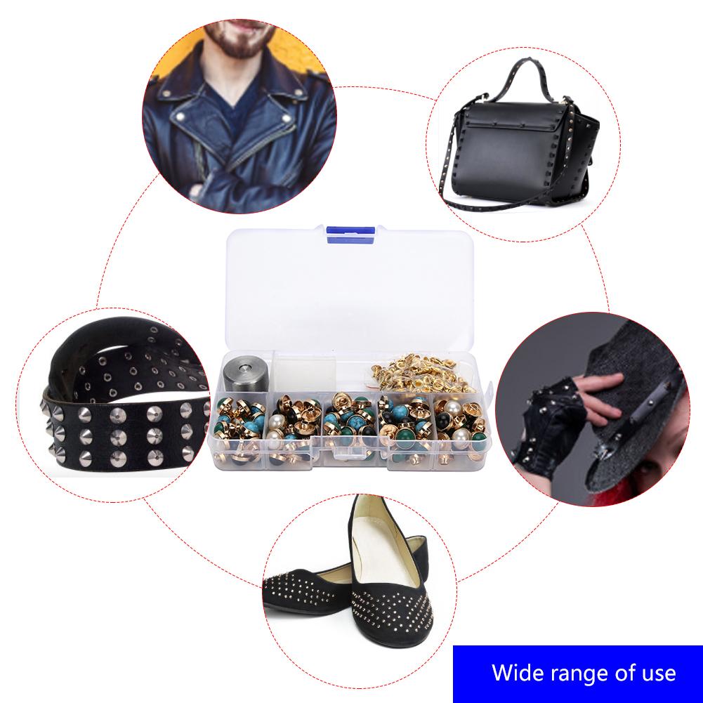 Farbnieten DIY Materialset Lederprodukte Schuhe Hüte Kleidung Harzzubehör 10mm