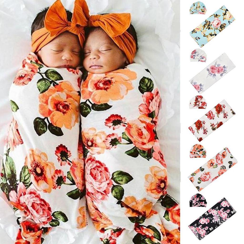 newborn floral sleeper
