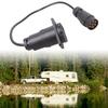Anhängeradapter 5-polig 7-polig Doppelkopfstecker 60cm ABS-Konstruktion Geeignet für Fahrzeugabschleppen Kompatibilität