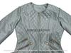 Elegante Giacca da Donna in Pelle Nuova Grigia Fatta a Mano Agnello Casual Biker Motociclista