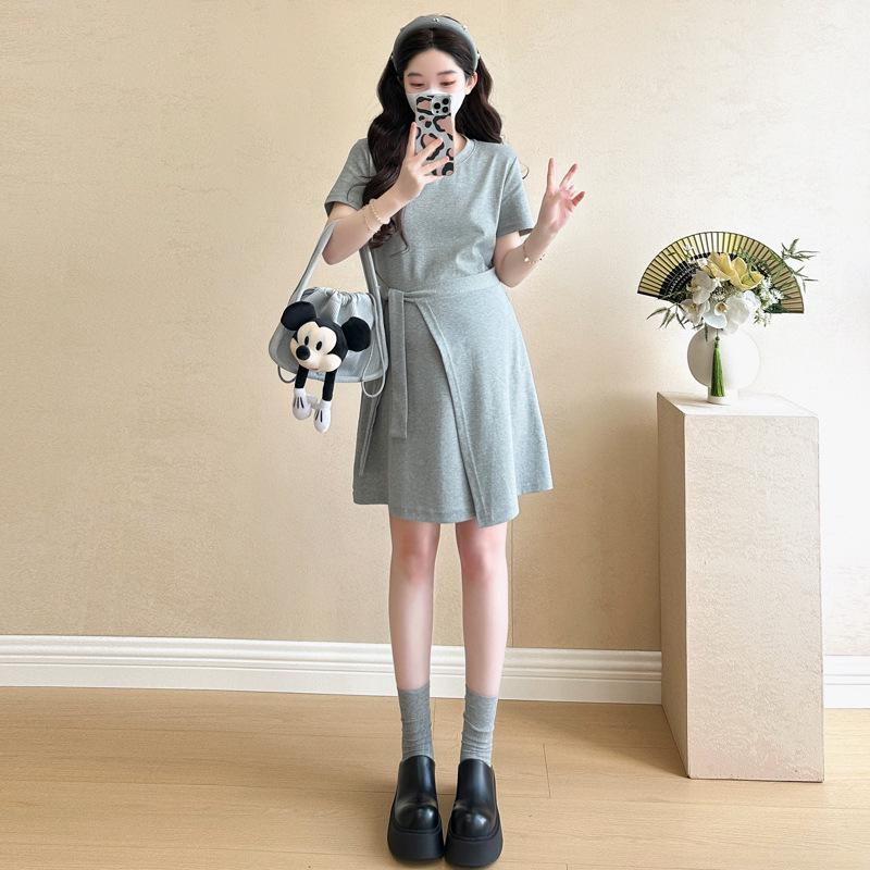 Real Shot Plus Size Knitted Maternity Dress for Petite Women - Summer 2026 Collection M