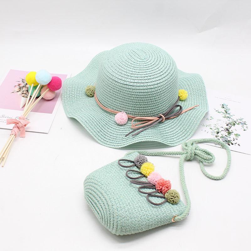 Children'S Hat Female Summer Sun Protection Princess Beach Hat Sun Hat Baby Bucket Hat Girl Straw Hat Sun Hat Basin Hat