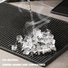 Soft Glue PVC Drain Mat Waterproof Silicone Dining Mat Tableware Cup Coasters  Cocktail Bartender