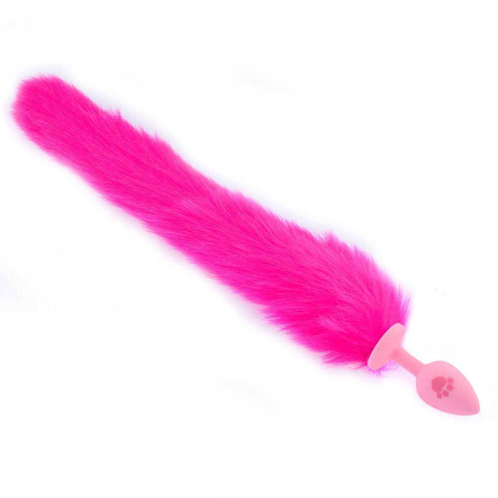 SM Training Cat Scratching Tail Role Play Masturbation Sex Toy Silicone Fox Tail Butt Plug Adult Sex Product