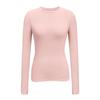 Women's Brushed Thickened Long Sleeve Base Layer T-Shirt with Thumb Holes - Slimming and Versatile for Autumn and Winter.