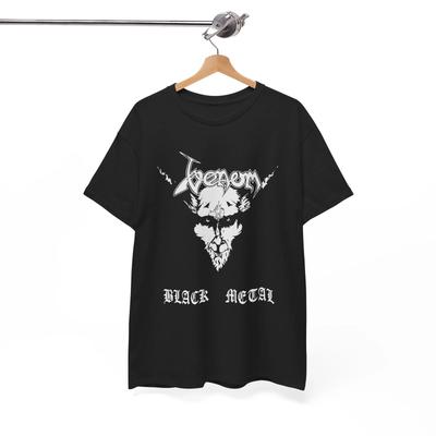Maglietta Black Metal Venom, T-shirt Unisex Black Metal per Band Musicali