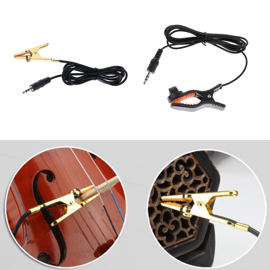 Buy Clip On Contact Microphone Piezo Pickup Transducer for Musical